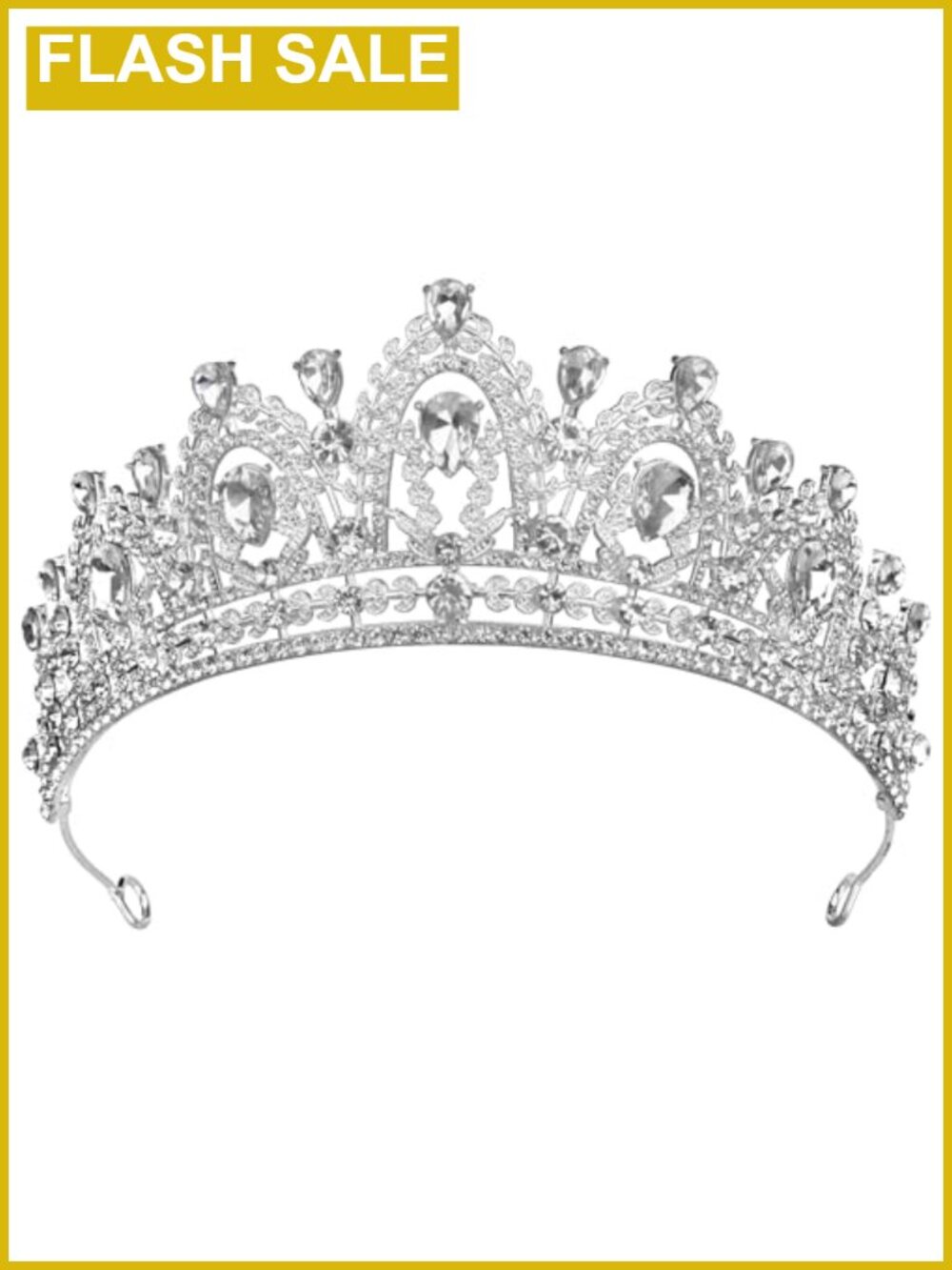 Crystal Princess Tiara Rhinestone Crown Wedding Prom Pageant Party